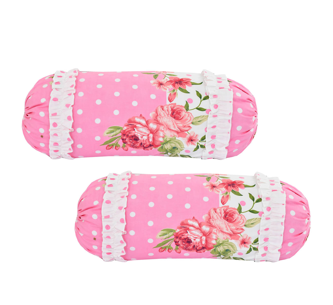 Luxmi Cotton Fabrics Set of 2 Poly Cotton Bolster Covers Luxmi Cotton Fabrics Set of 2 Poly Cotton Bolster Covers