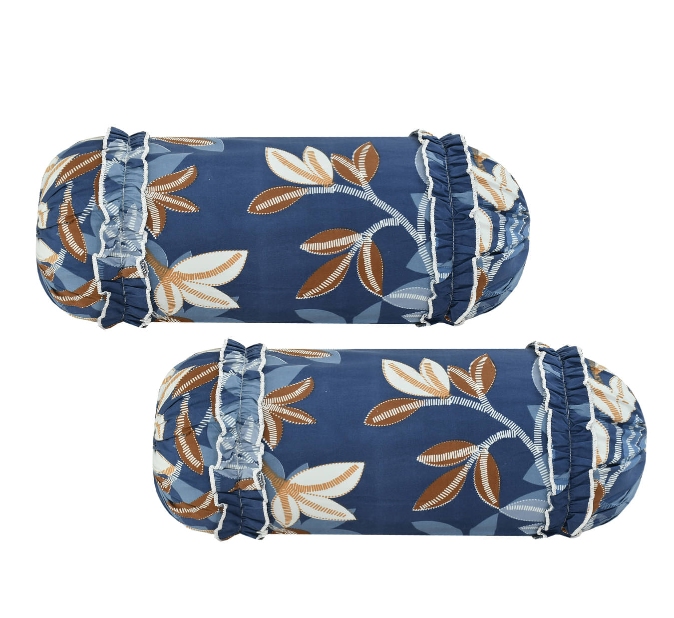    			Luxmi Cotton Fabrics Set of 2 Poly Cotton Bolster Covers