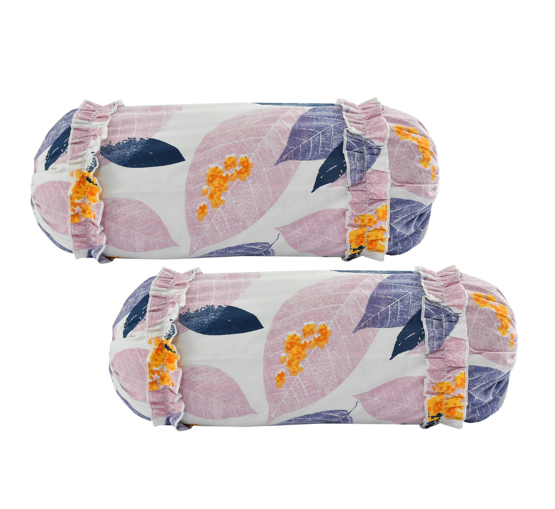     			Luxmi Cotton Fabrics Set of 2 Poly Cotton Bolster Covers