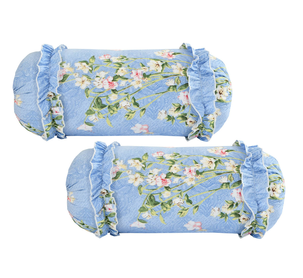     			Luxmi Cotton Fabrics Set of 2 Poly Cotton Bolster Covers