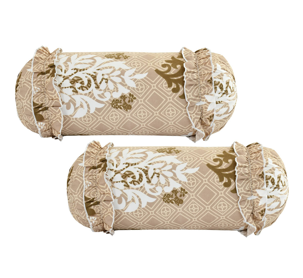     			Luxmi Cotton Fabrics Set of 2 Poly Cotton Bolster Covers