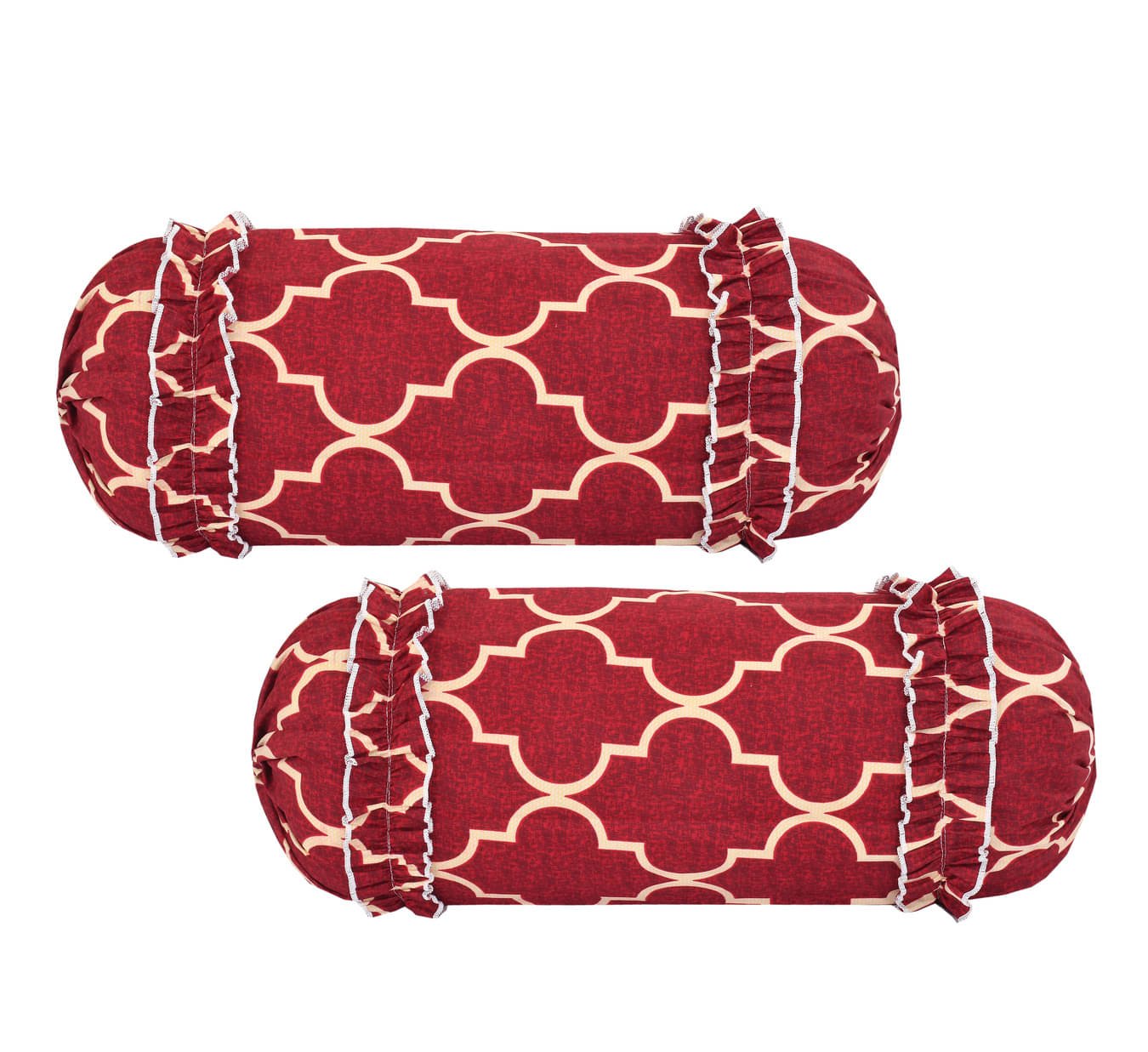 Luxmi Cotton Fabrics Set of 2 Poly Cotton Bolster Covers Luxmi Cotton Fabrics Set of 2 Poly Cotton Bolster Covers