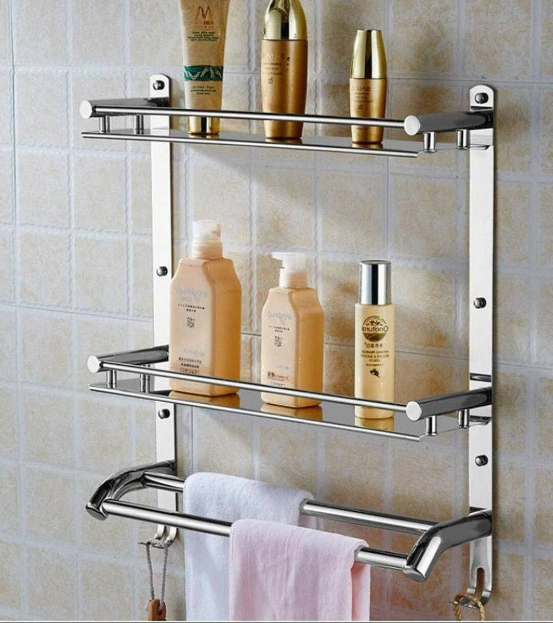     			Multi use Rack Stainless Steel Bathroom Shelf Kitchen Shelf