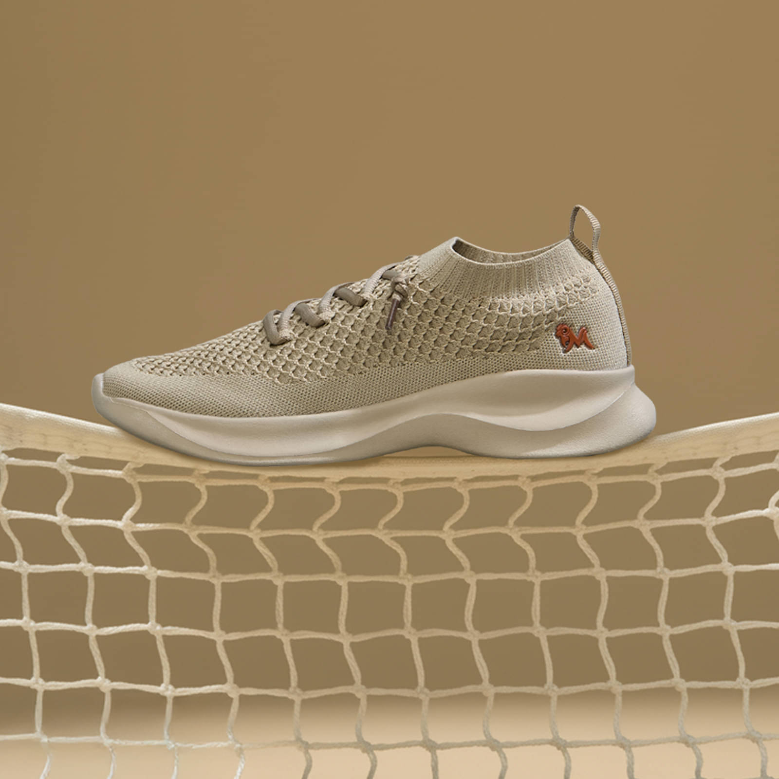     			Neemans Beige Women's Sneakers