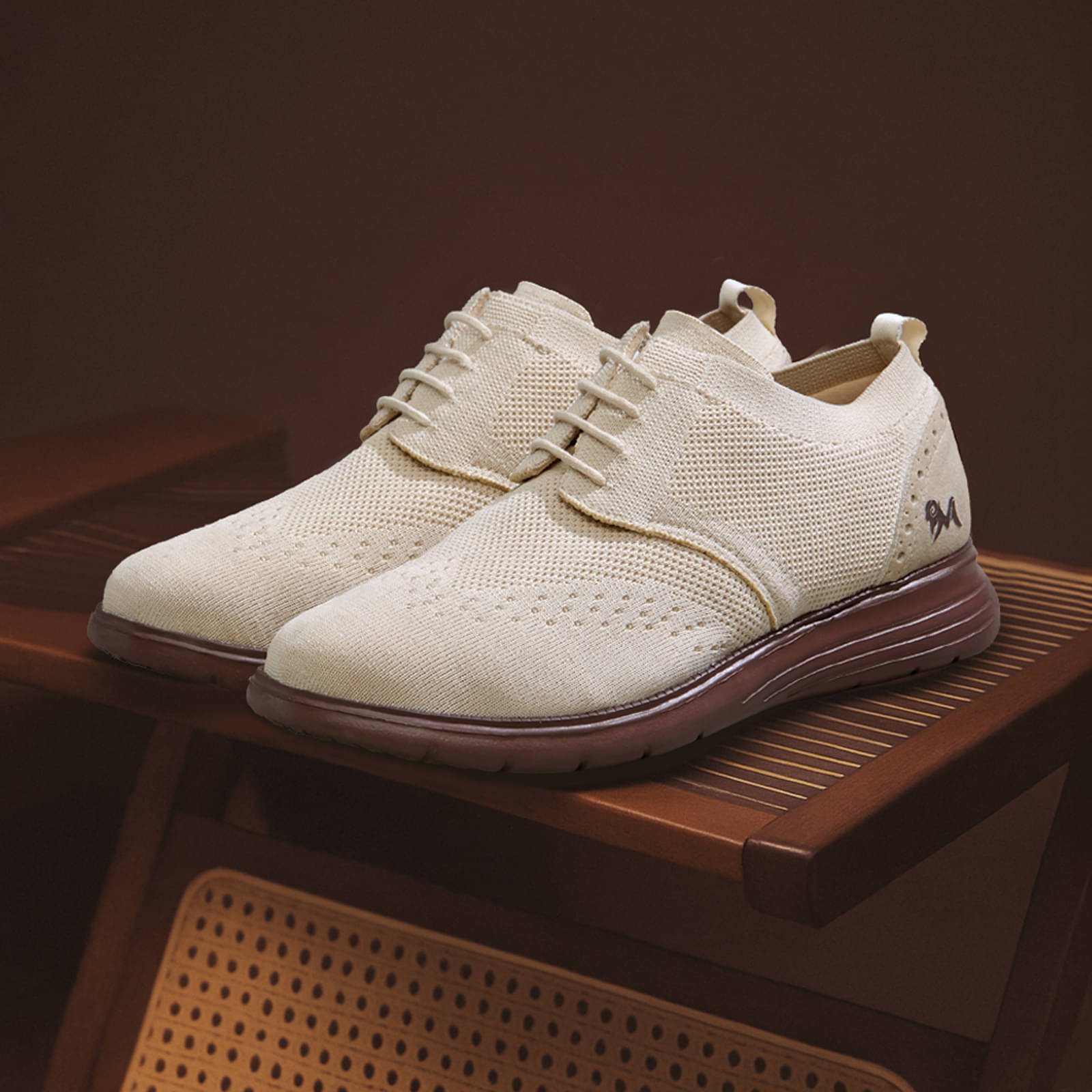     			Neemans Off White Men's Sneakers