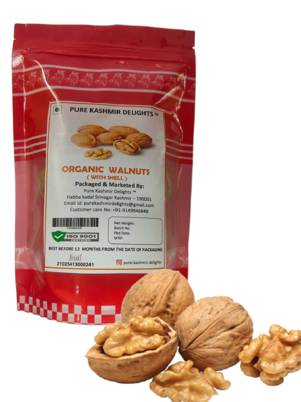 PURE KASHMIR DELIGHTS Walnuts (Akhrot) 400 g PURE KASHMIR DELIGHTS Walnuts (Akhrot) 400 g