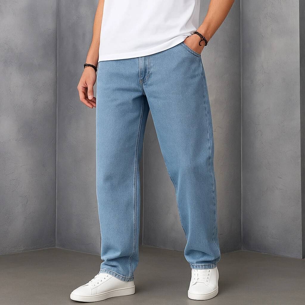     			TIDDA Clean Look Men's Jeans - Light Blue ( Pack of 1 )