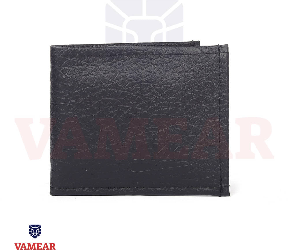     			VAMEAR Faux Leather Self Design Men's Two Fold Wallet With 5 Slots For Card ( Black , Pack of 1 )