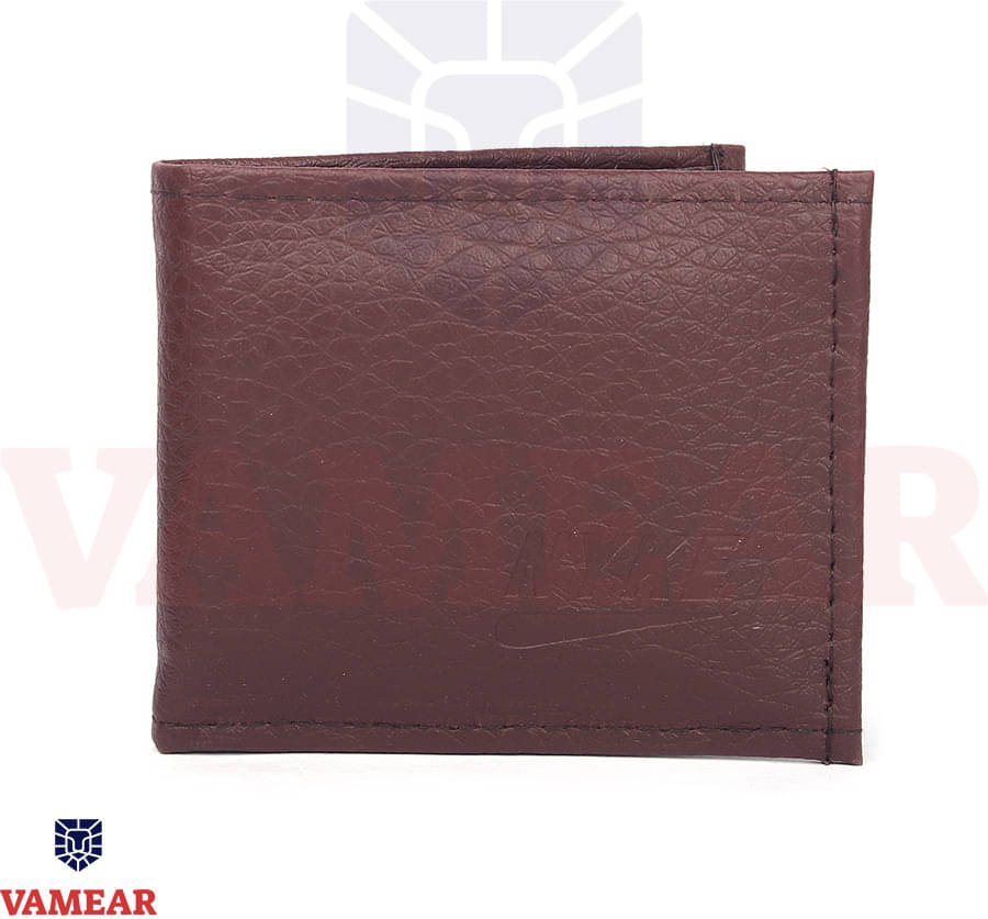     			VAMEAR Faux Leather Self Design Men's Two Fold Wallet With 5 Slots For Card ( Brown , Pack of 1 )