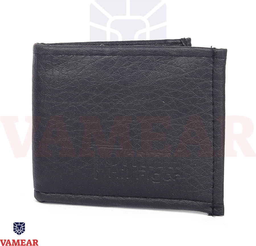     			VAMEAR Faux Leather Self Design Men's Two Fold Wallet With 5 Slots For Card ( Black , Pack of 1 )