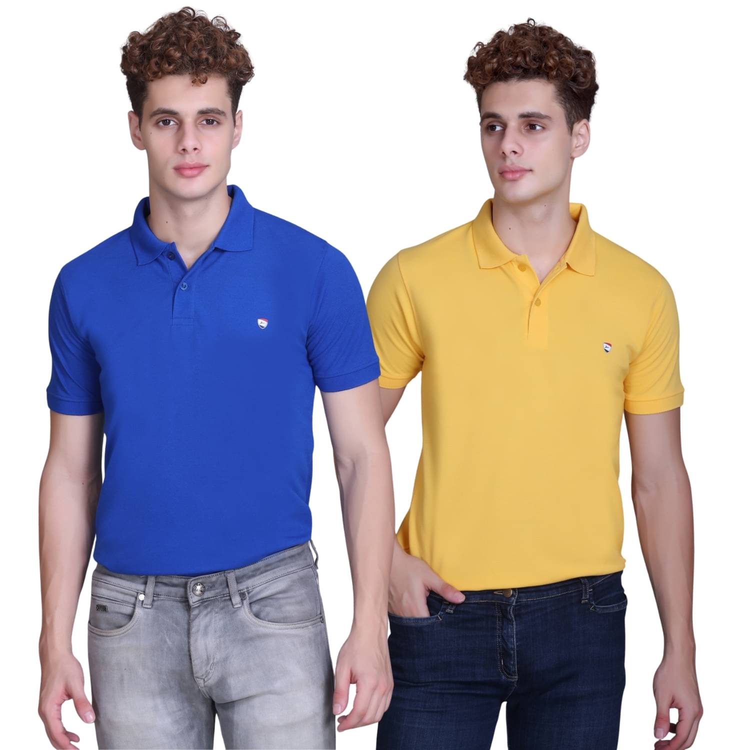 Zeffit Men Cotton Blend Regular Fit Solid Polo T Shirt ( Multicolor6 ) Zeffit Men Cotton Blend Regular Fit Solid Polo T Shirt ( Multicolor6 )