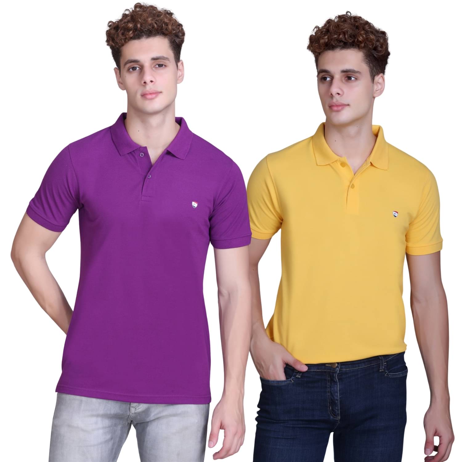     			Zeffit Men Cotton Blend Regular Fit Solid Polo T Shirt ( Multicolor9 )