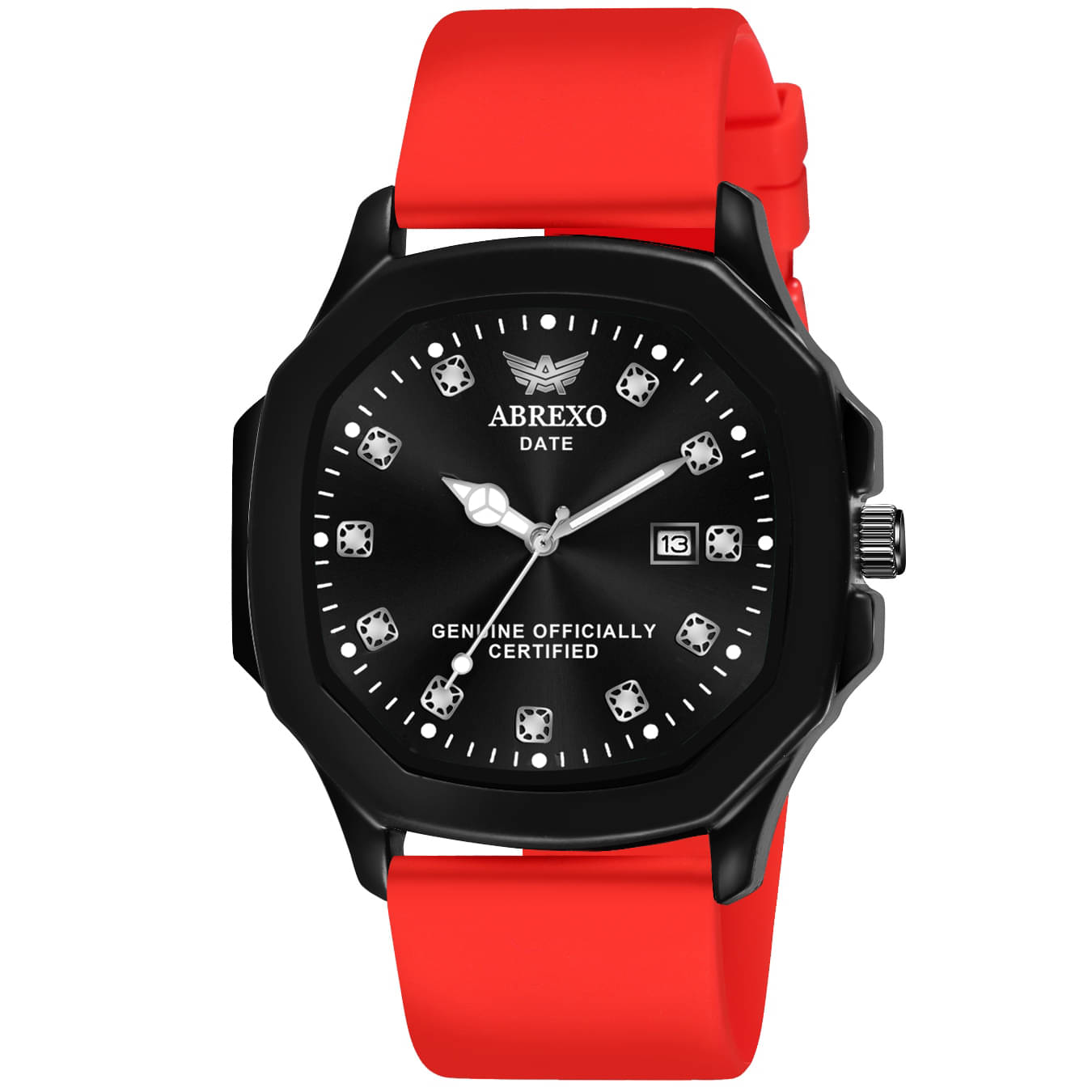     			Abrexo Red Silicon Analog Men's Watch