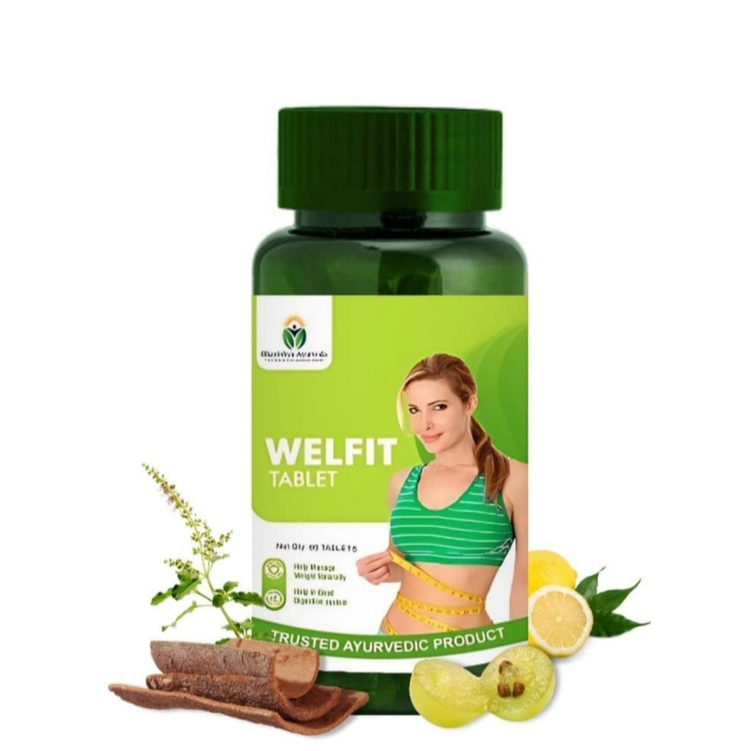Bhavishya Ayurveda Welfit Ayurvedic Tablets | For Weight Management | Best For Digestion 60No.s (Pack of 2) Bhavishya Ayurveda Welfit Ayurvedic Tablets | For Weight Management | Best For Digestion 60No.s (Pack of 2)