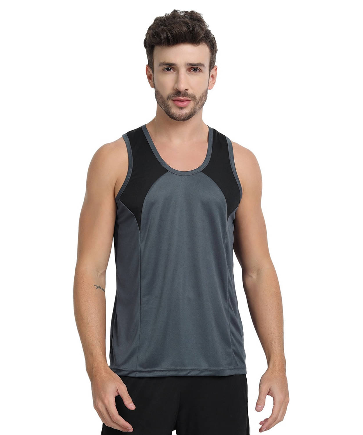 FTX Pack of 1 Polyester Basic Vest For Men ( Grey ) FTX Pack of 1 Polyester Basic Vest For Men ( Grey )