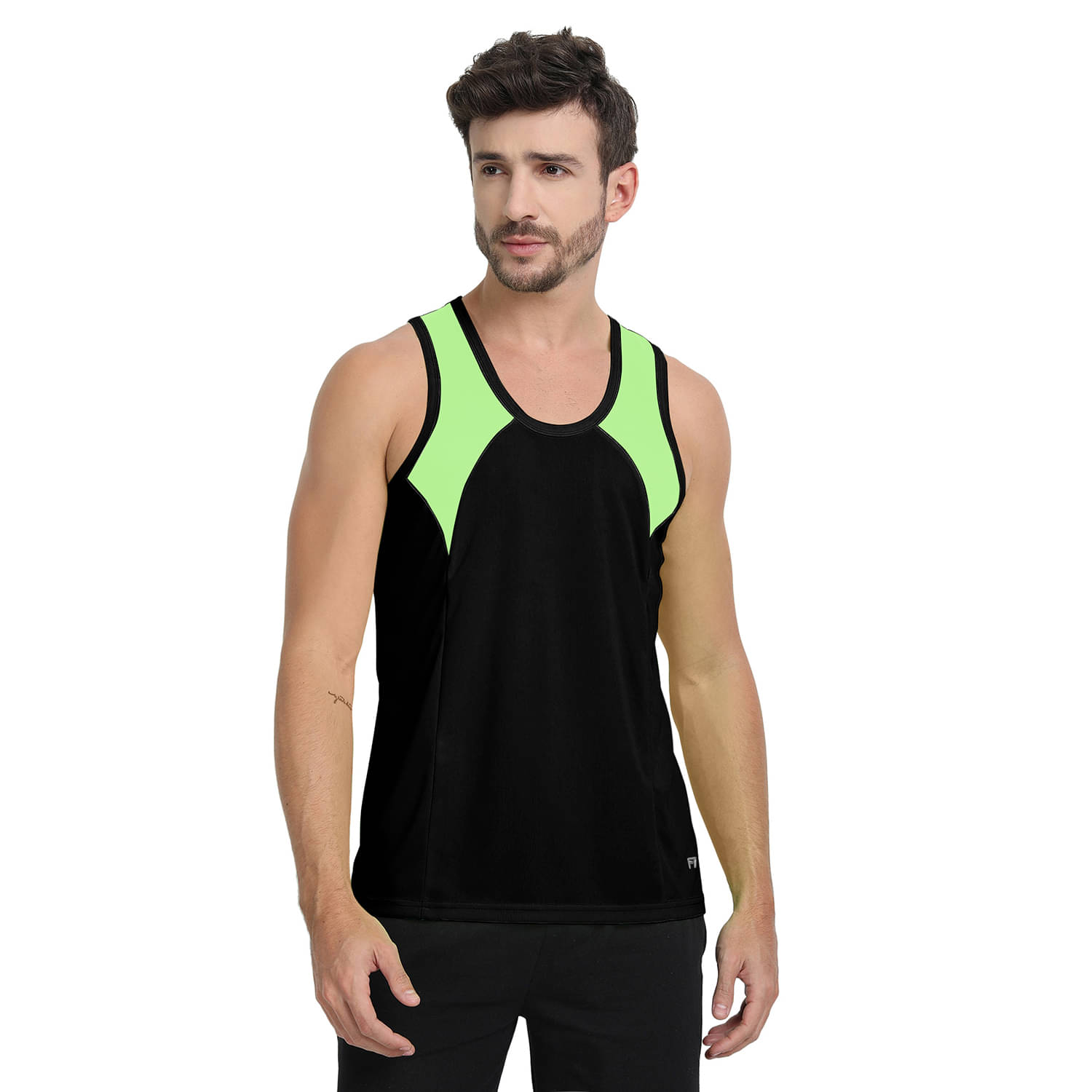     			FTX Pack of 1 Polyester Basic Vest For Men ( Black )