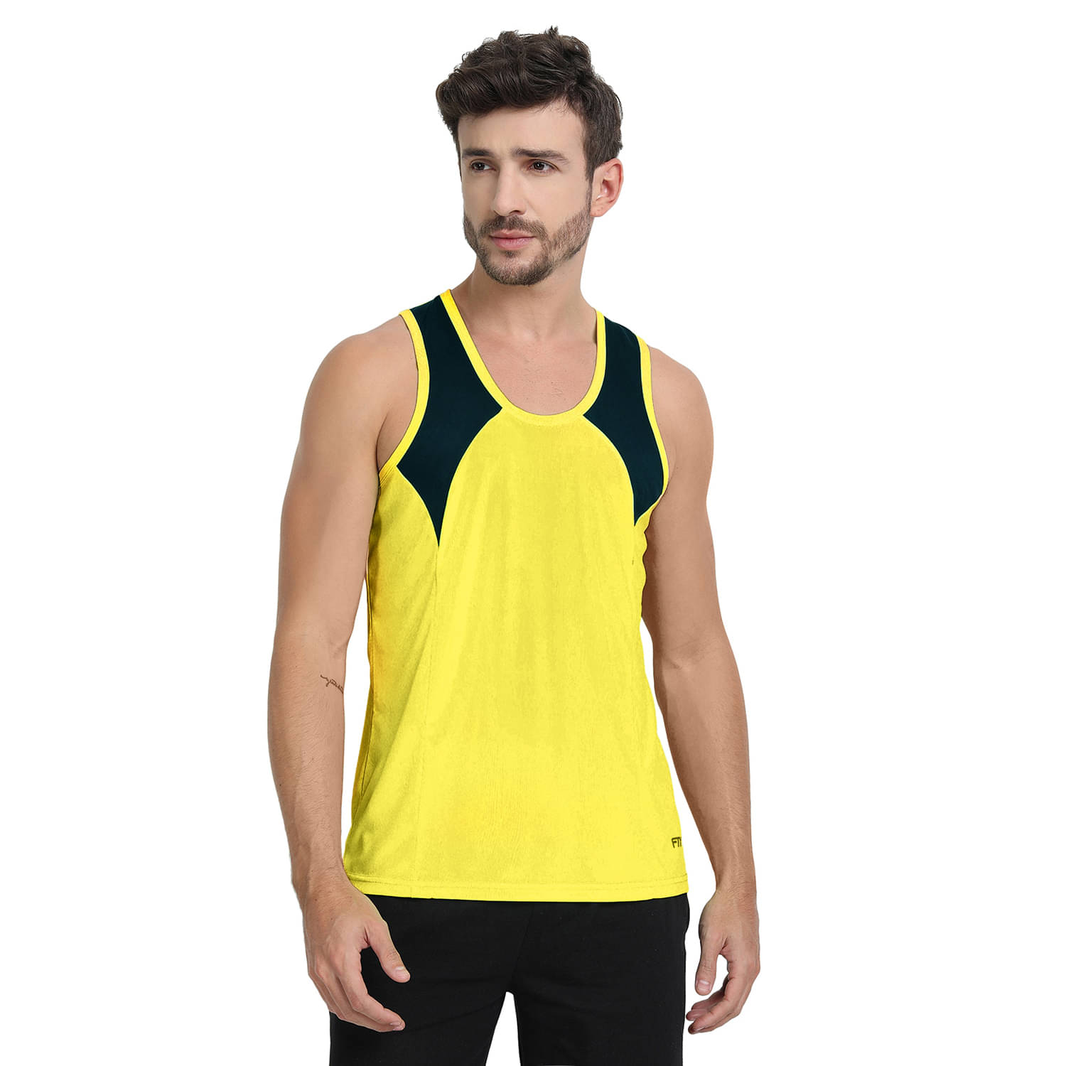     			FTX Pack of 1 Polyester Basic Vest For Men ( Yellow )