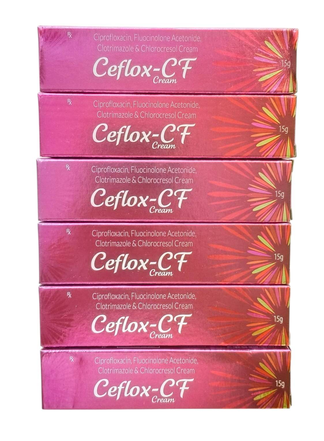     			Ceflox Cf Skin Cream,15gm each (Pack of 6)