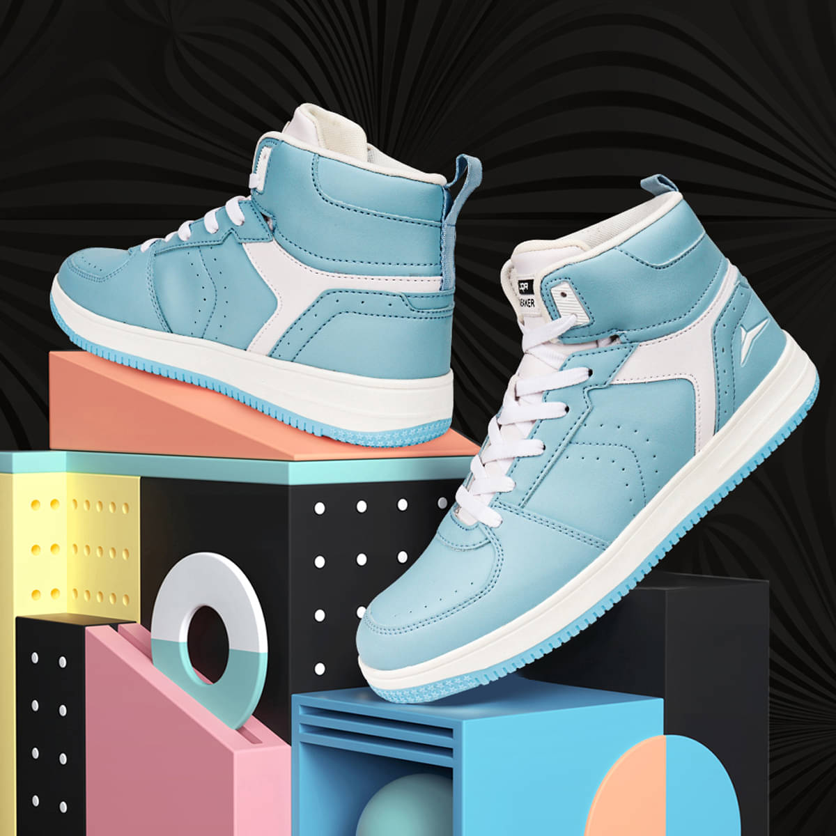     			JQR STYLE-006 Blue Men's Sneakers
