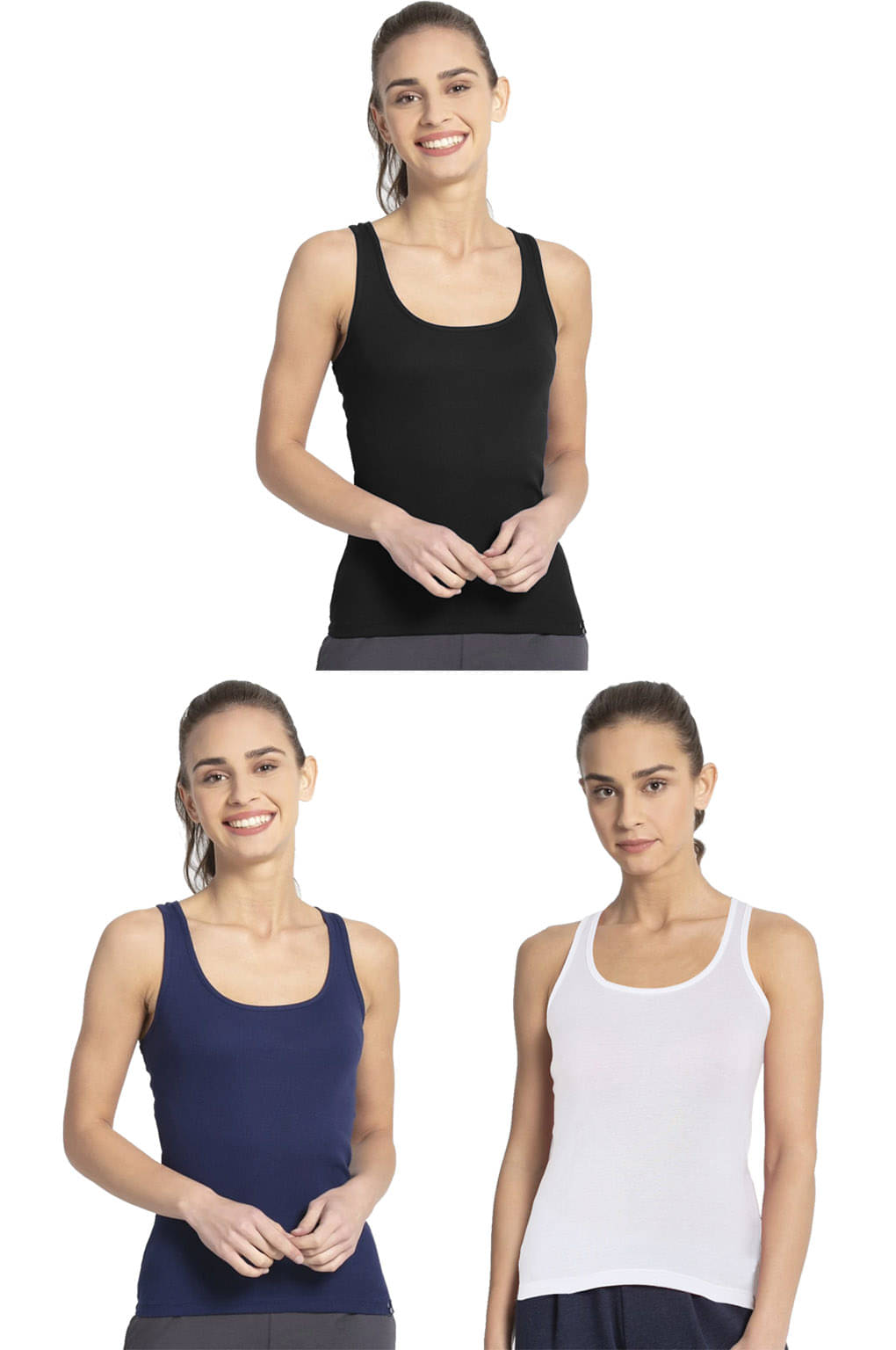 Jockey Women Cotton Tank Top ( Multicolor 7 ) Jockey Women Cotton Tank Top ( Multicolor 7 )