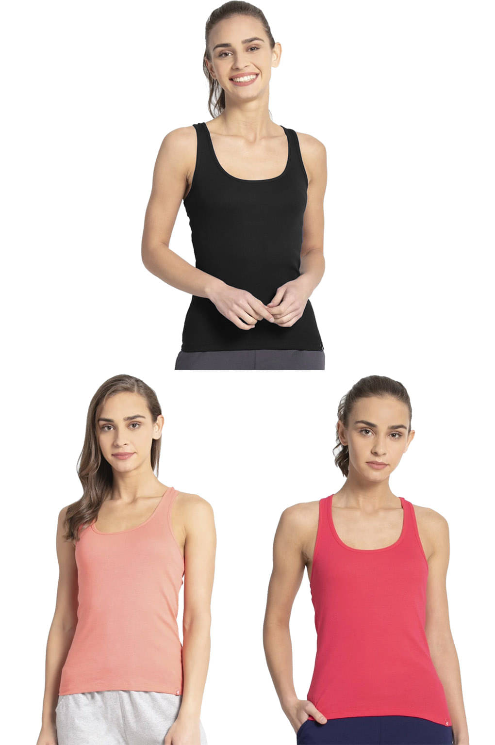     			Jockey Women Cotton Tank Top ( Multicolor 10 )