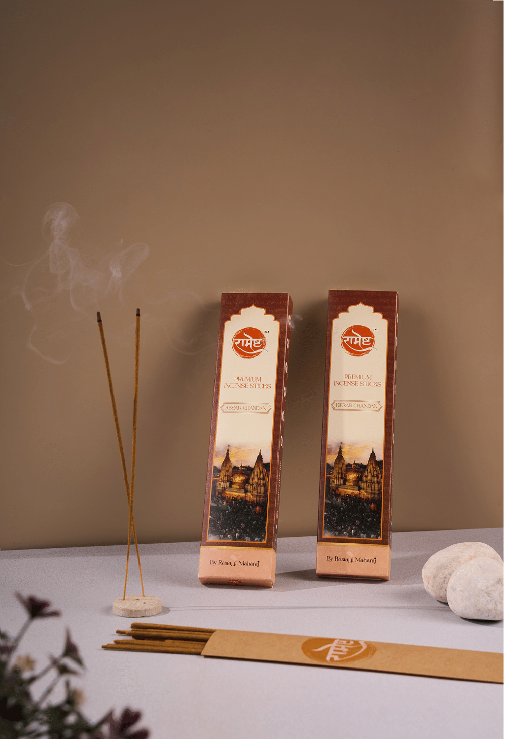 RAMESTH Incense Dhoop Sticks Kesar Chandan 30 Pieces ( Pack of 2 ) RAMESTH Incense Dhoop Sticks Kesar Chandan 30 Pieces ( Pack of 2 )