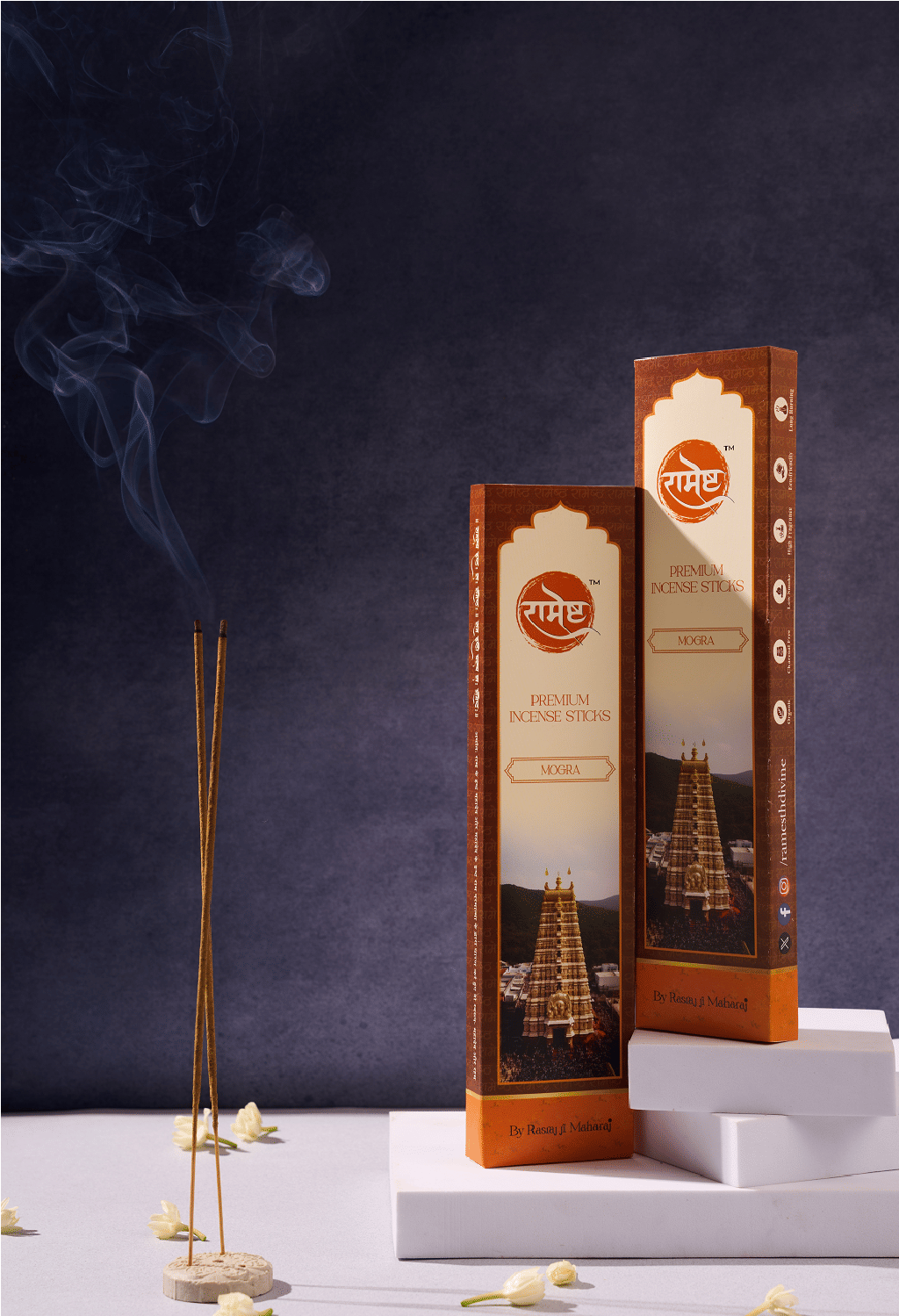     			RAMESTH Incense Dhoop Sticks Mogra 30 Pieces ( Pack of 2 )