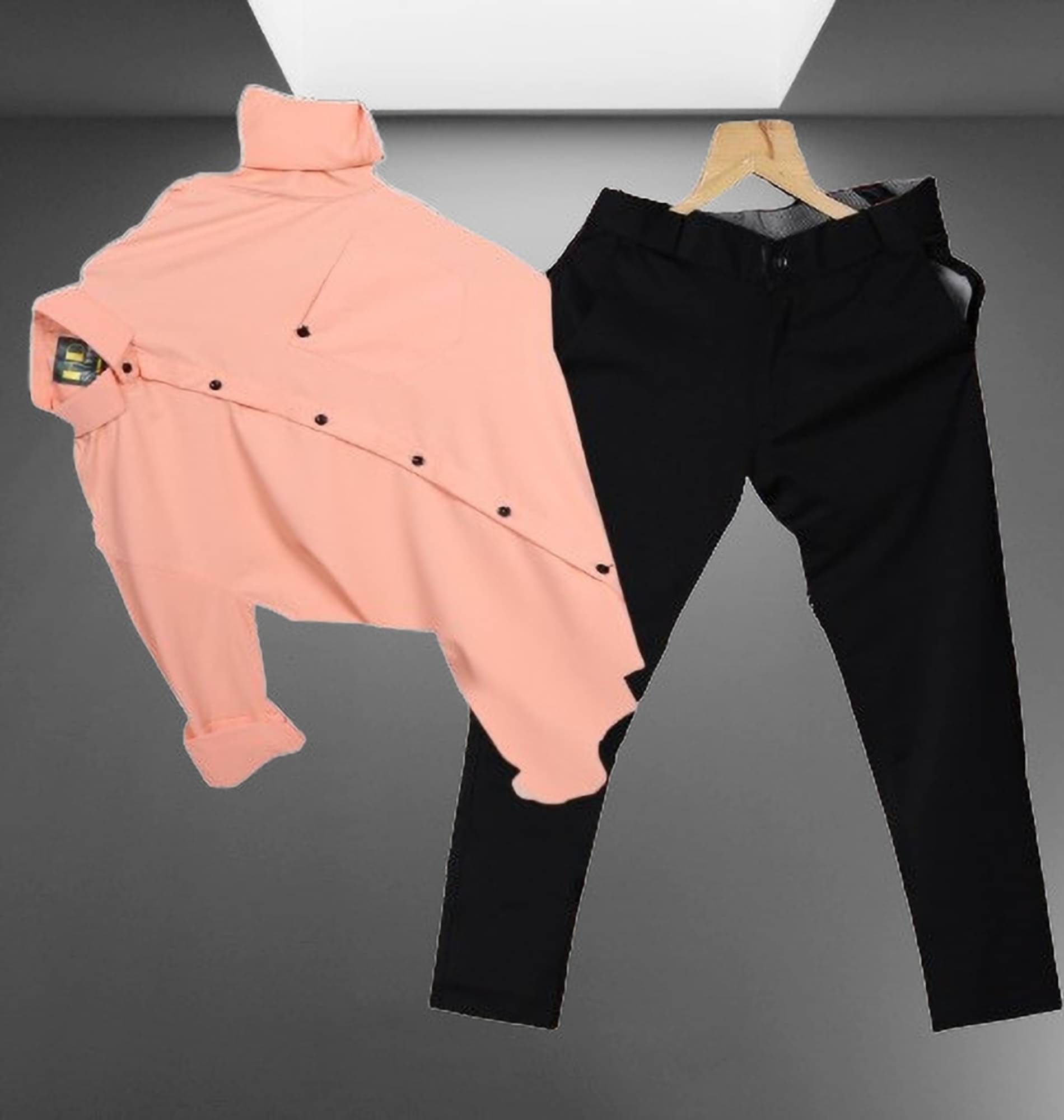     			Shiv Sales Peach Cotton Blend Regular Fit Men's Tracksuit ( Pack of 1 )