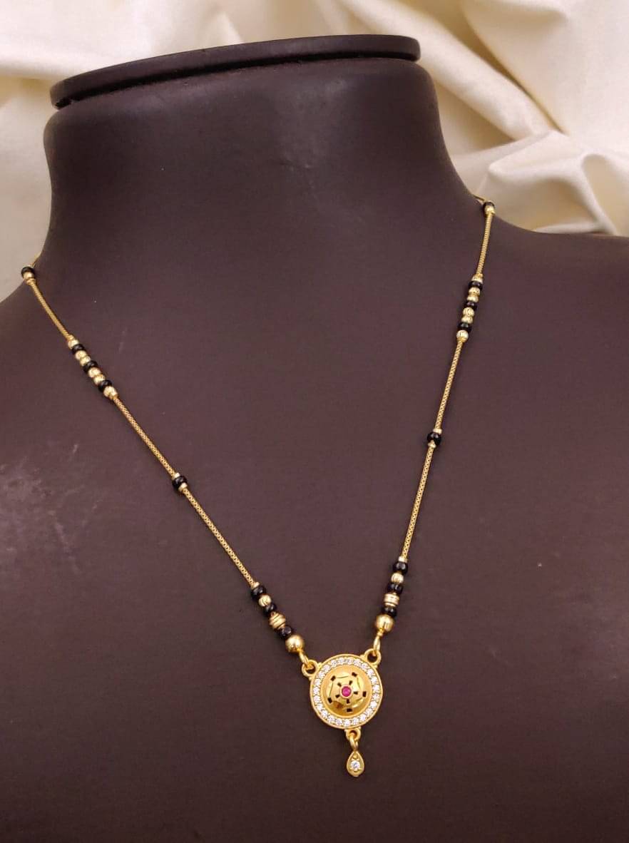 Shivay Fashion hub Golden Mangalsutra ( Pack of 1 ) Shivay Fashion hub Golden Mangalsutra ( Pack of 1 )