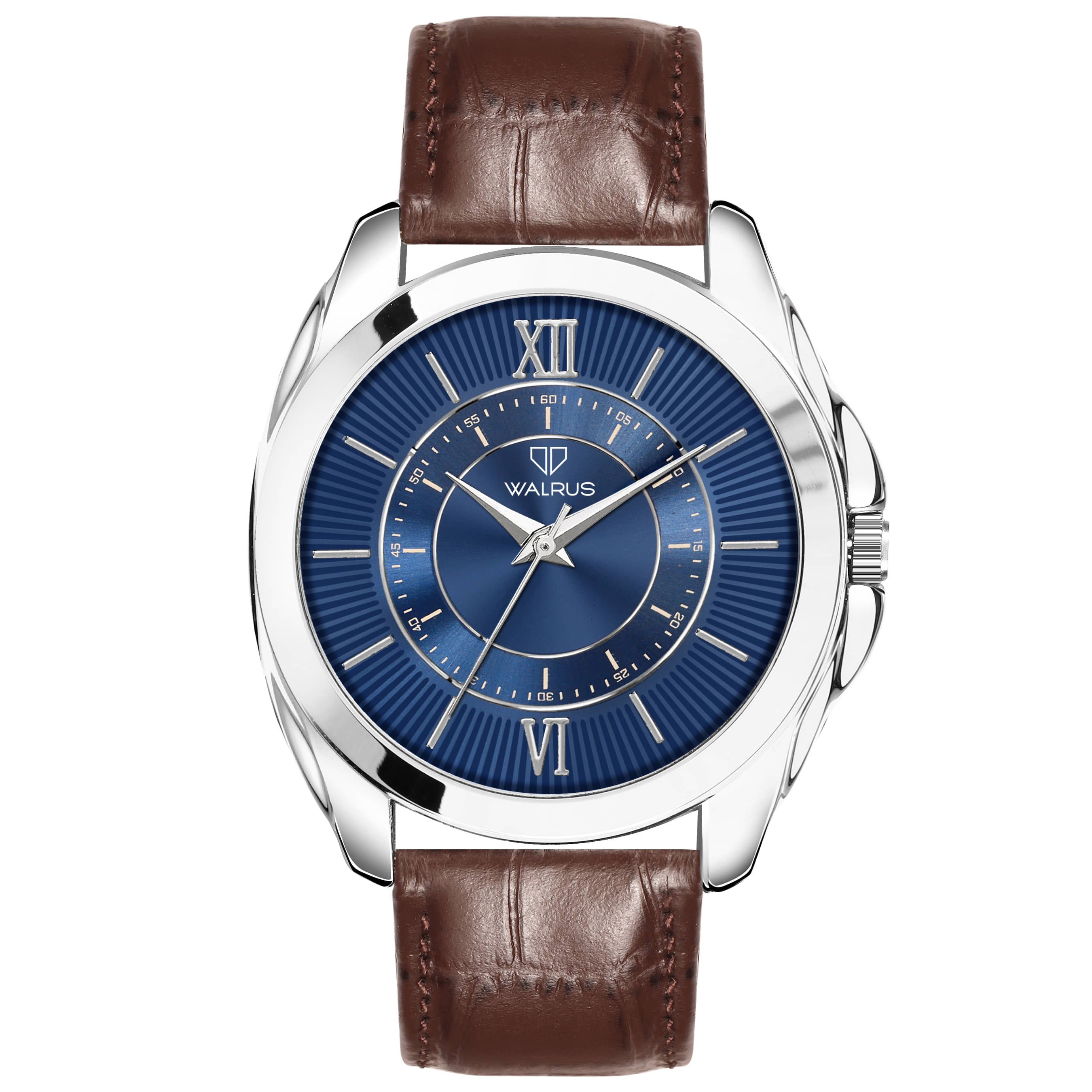     			Walrus Brown PU Analog Men's Watch