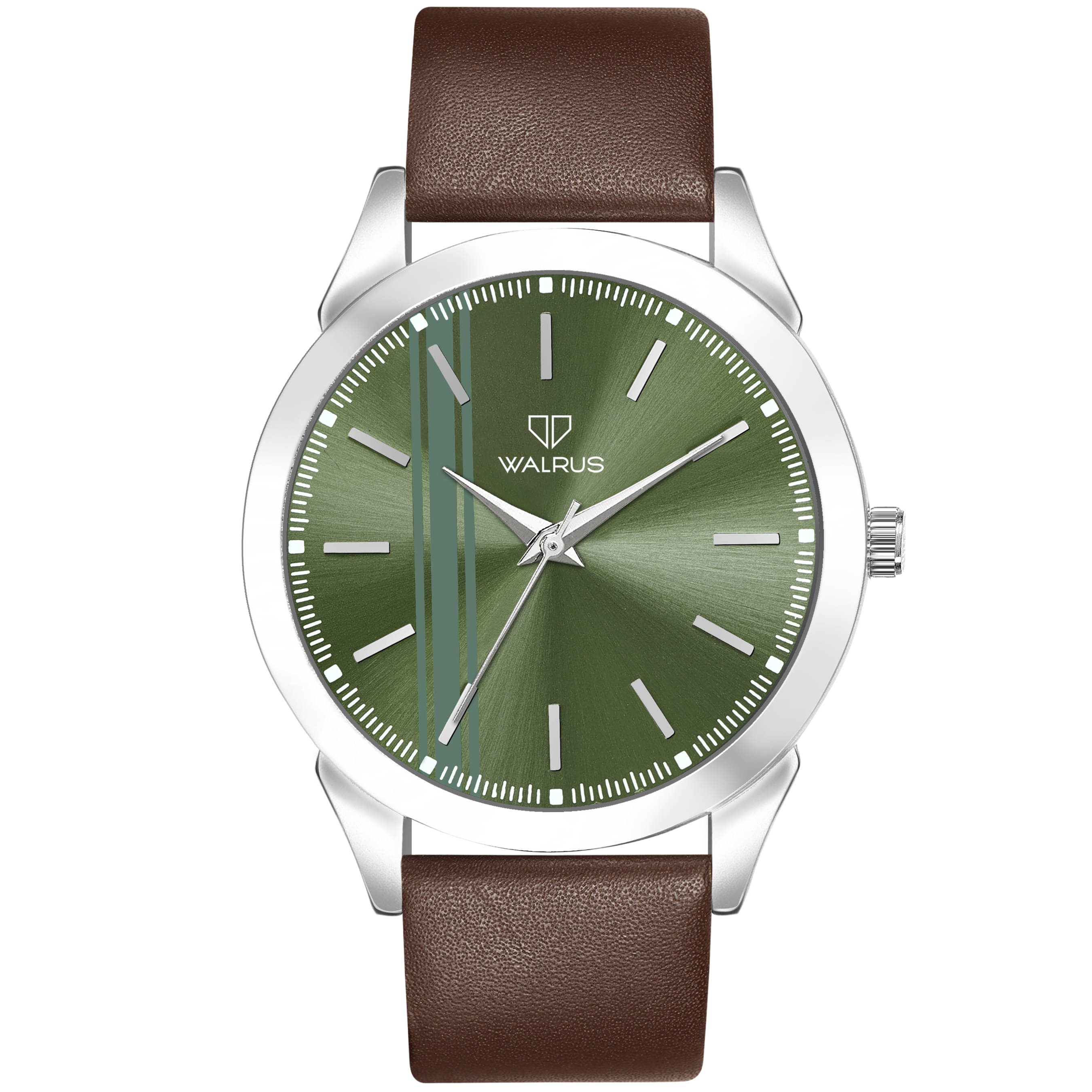    			Walrus Brown PU Analog Men's Watch