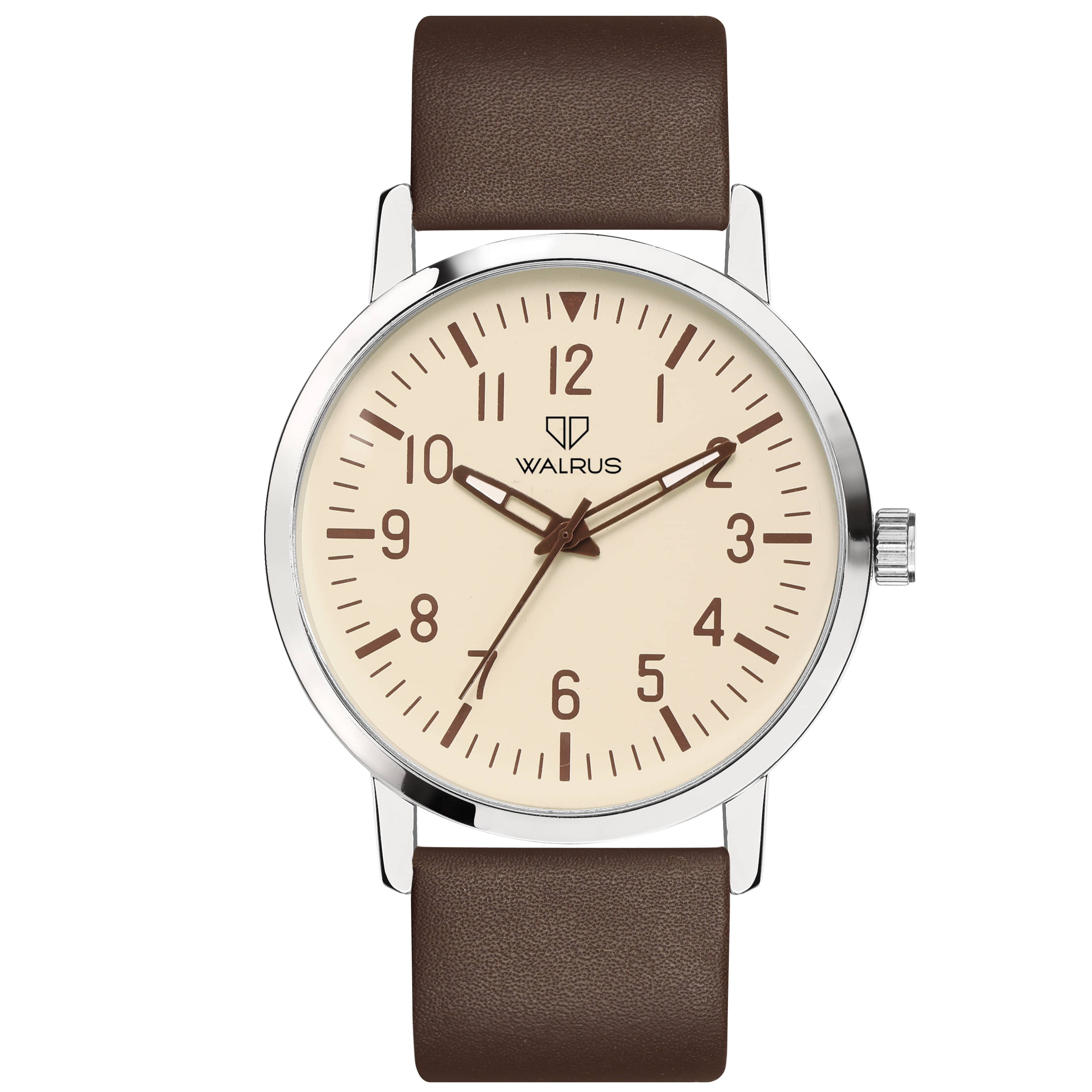     			Walrus Brown PU Analog Men's Watch