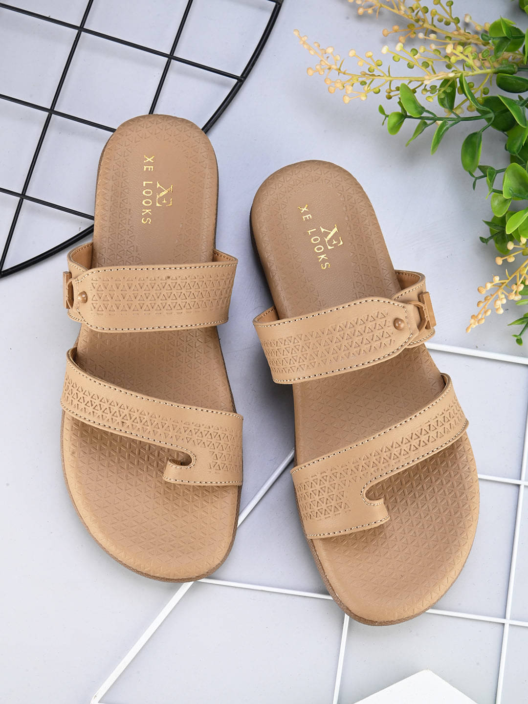     			XE Looks Beige Women's Flats