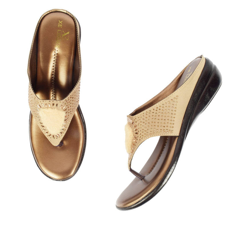     			XE Looks Copper Women's Flats