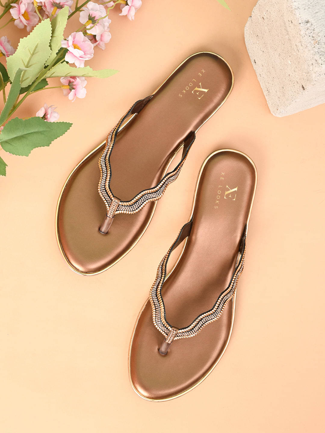 XE Looks Copper Women's Flats XE Looks Copper Women's Flats