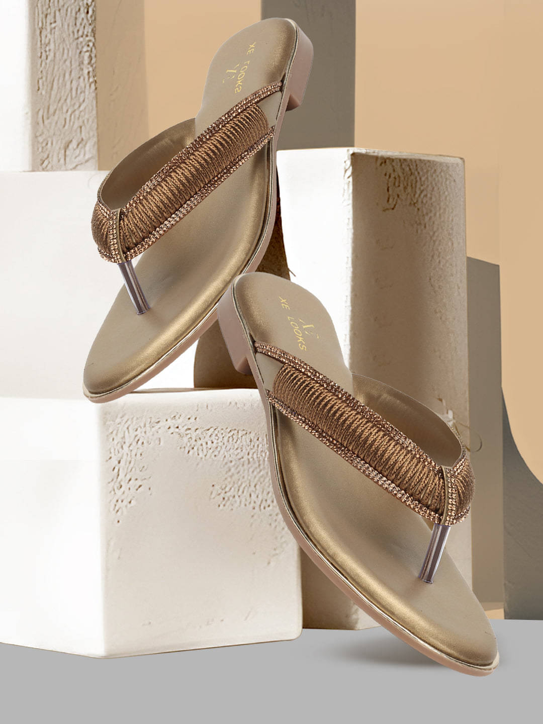     			XE Looks Copper Women's Flats