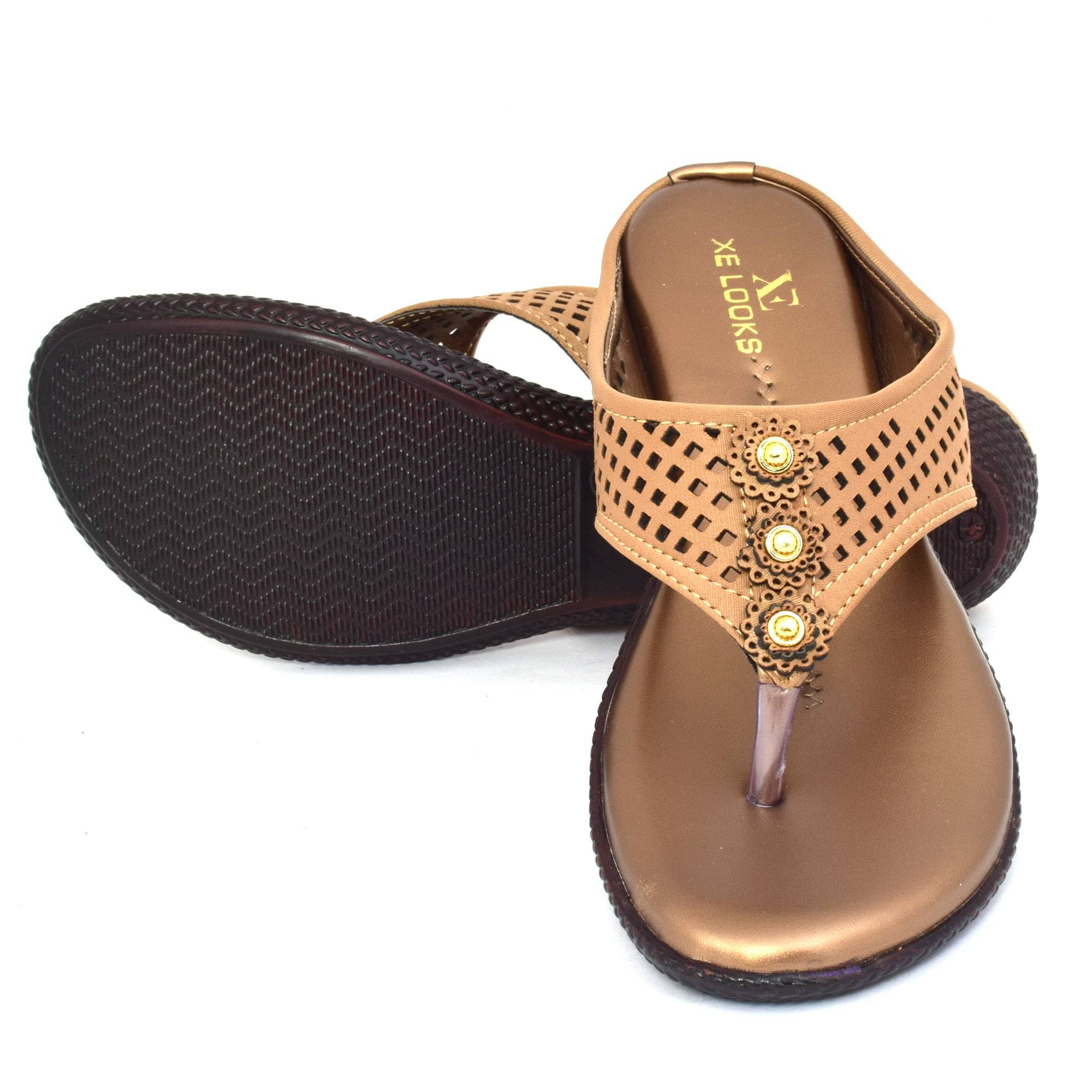     			XE Looks Copper Women's Flats