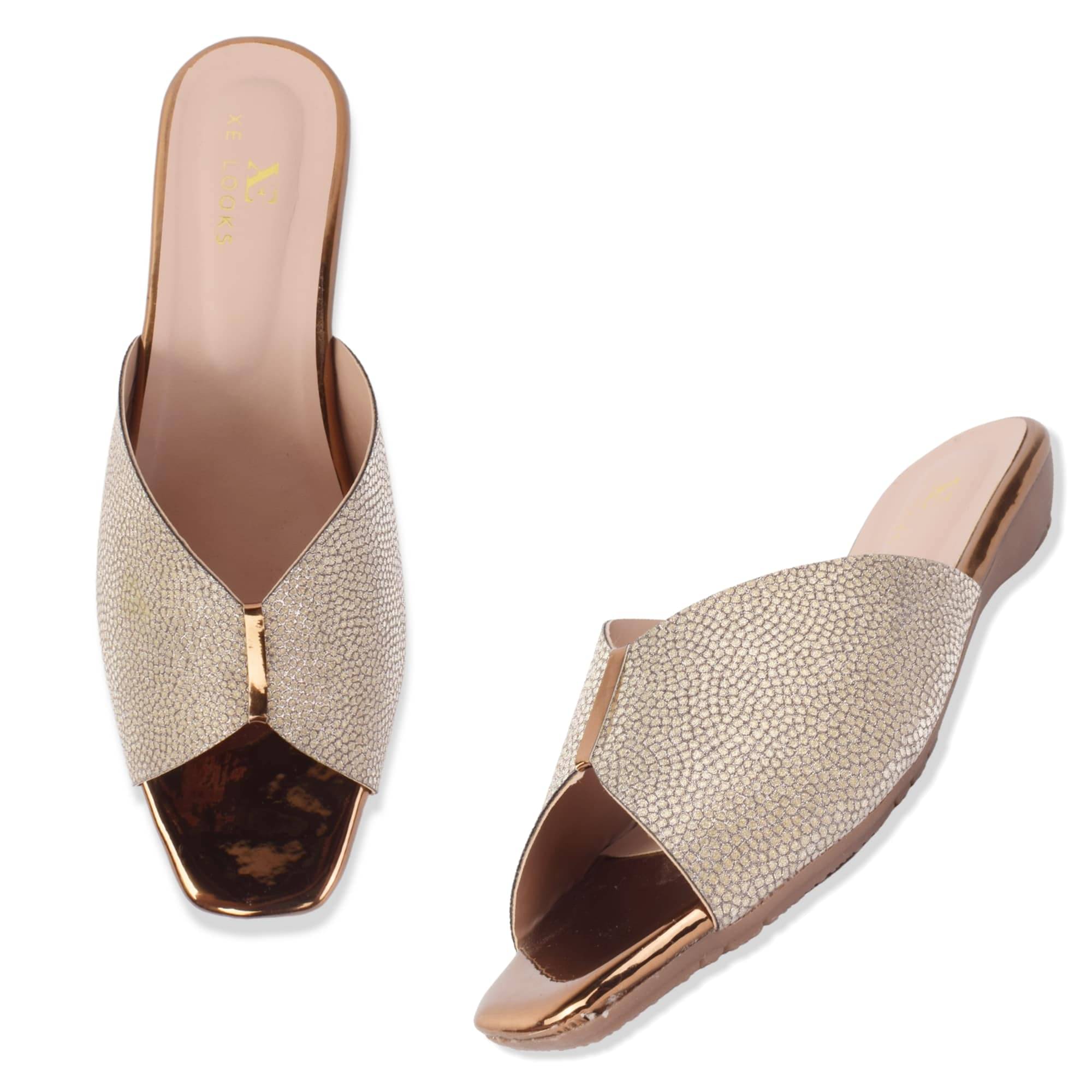     			XE Looks Copper Women's Flats