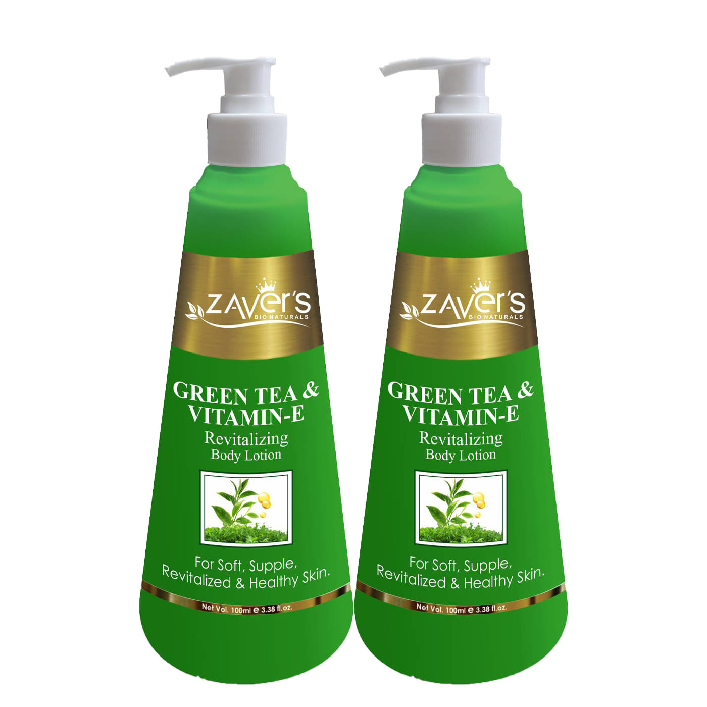     			Zavers Green Tea And Vitamin-E Body Lotion 400ml (Pack of 2)