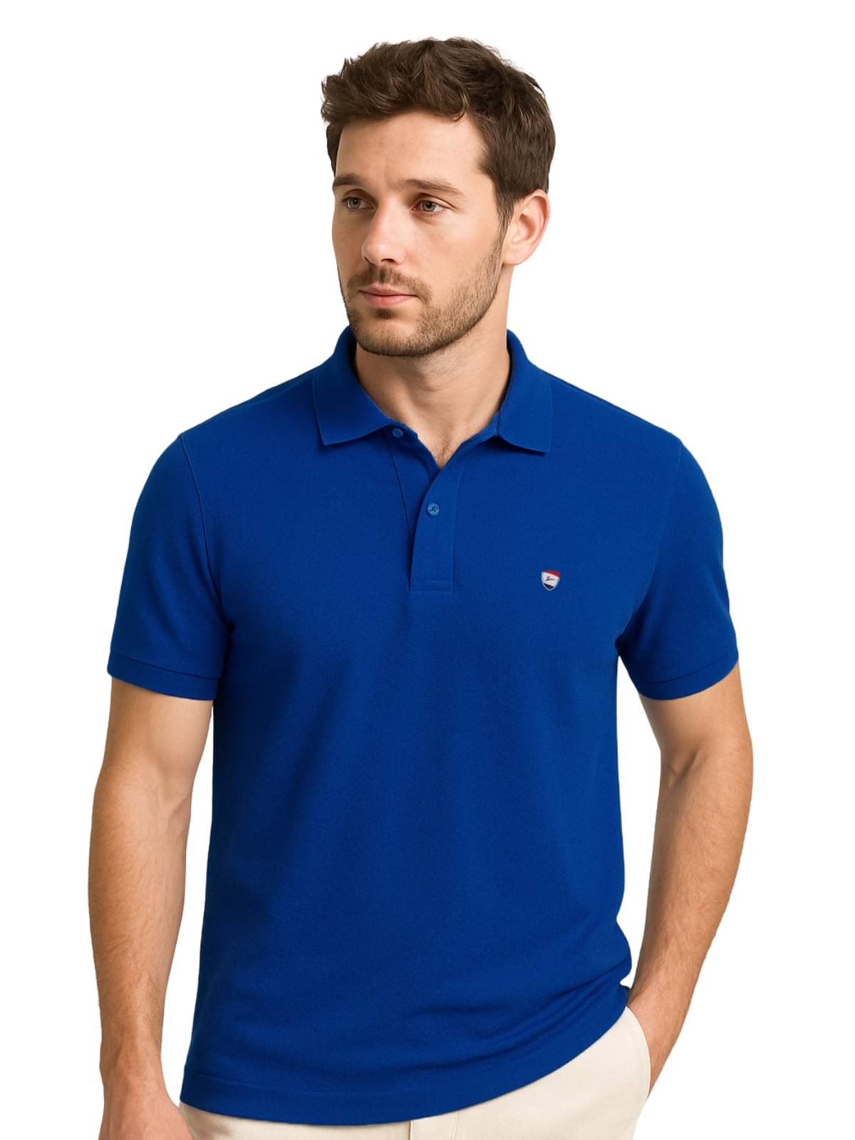 ZEFFORA Men Cotton Blend Regular Fit Solid T-Shirt ( Blue )     			ZEFFORA Men Cotton Blend Regular Fit Solid T-Shirt ( Blue )