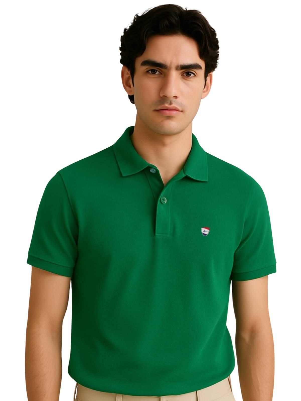     			ZEFFORA Men Cotton Blend Regular Fit Solid T-Shirt ( Green )