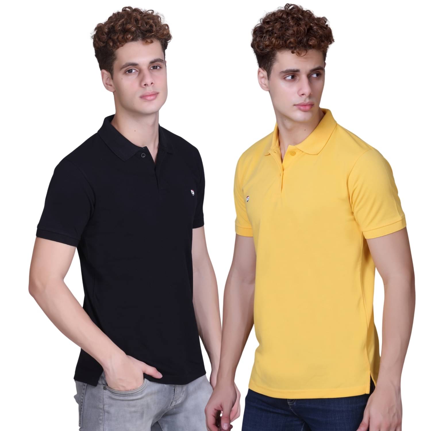     			ZEFFORA Men Cotton Blend Regular Fit Solid Polo T Shirt ( Multicolor1 )