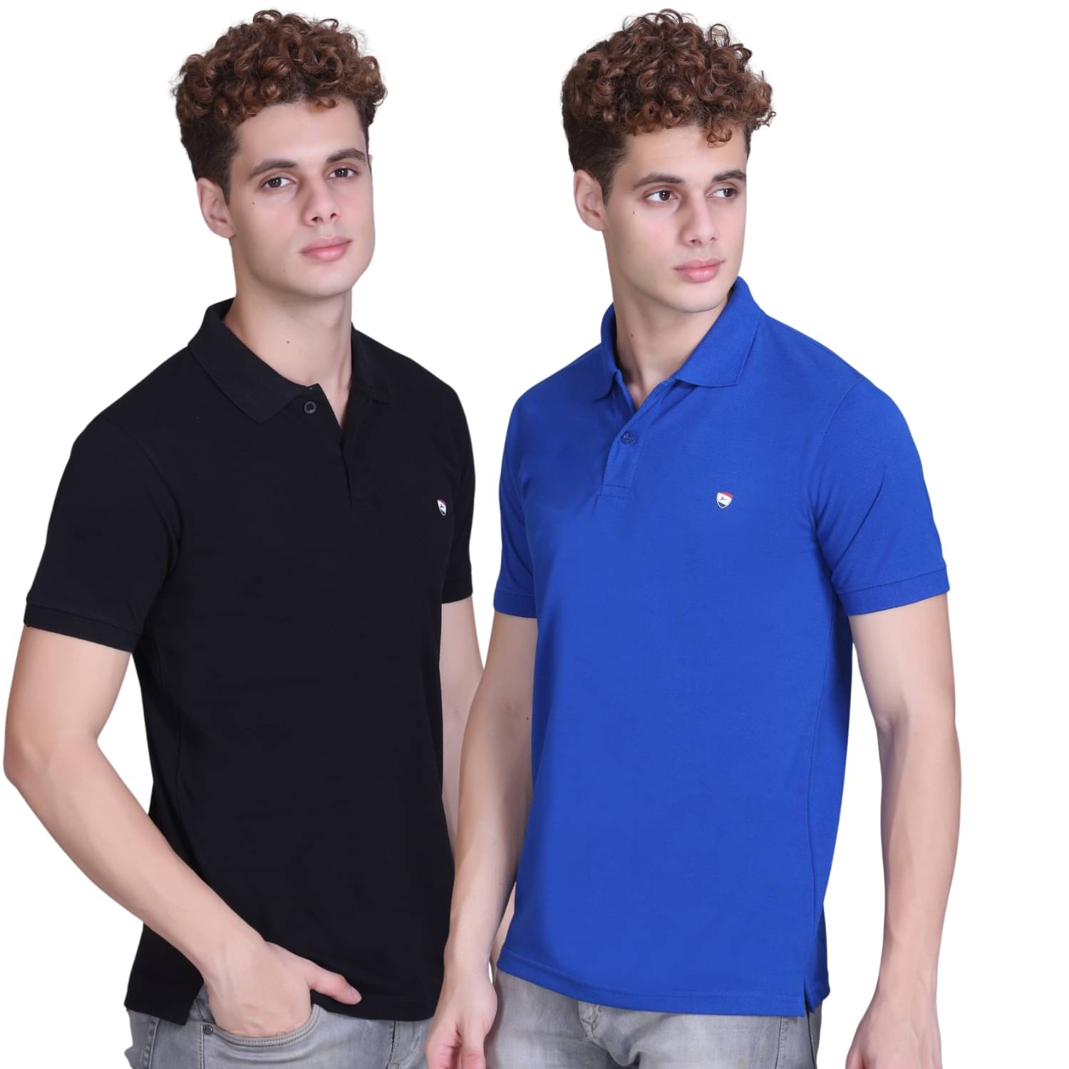     			ZEFFORA Men Cotton Blend Regular Fit Solid Polo T Shirt ( Multicolor3 )