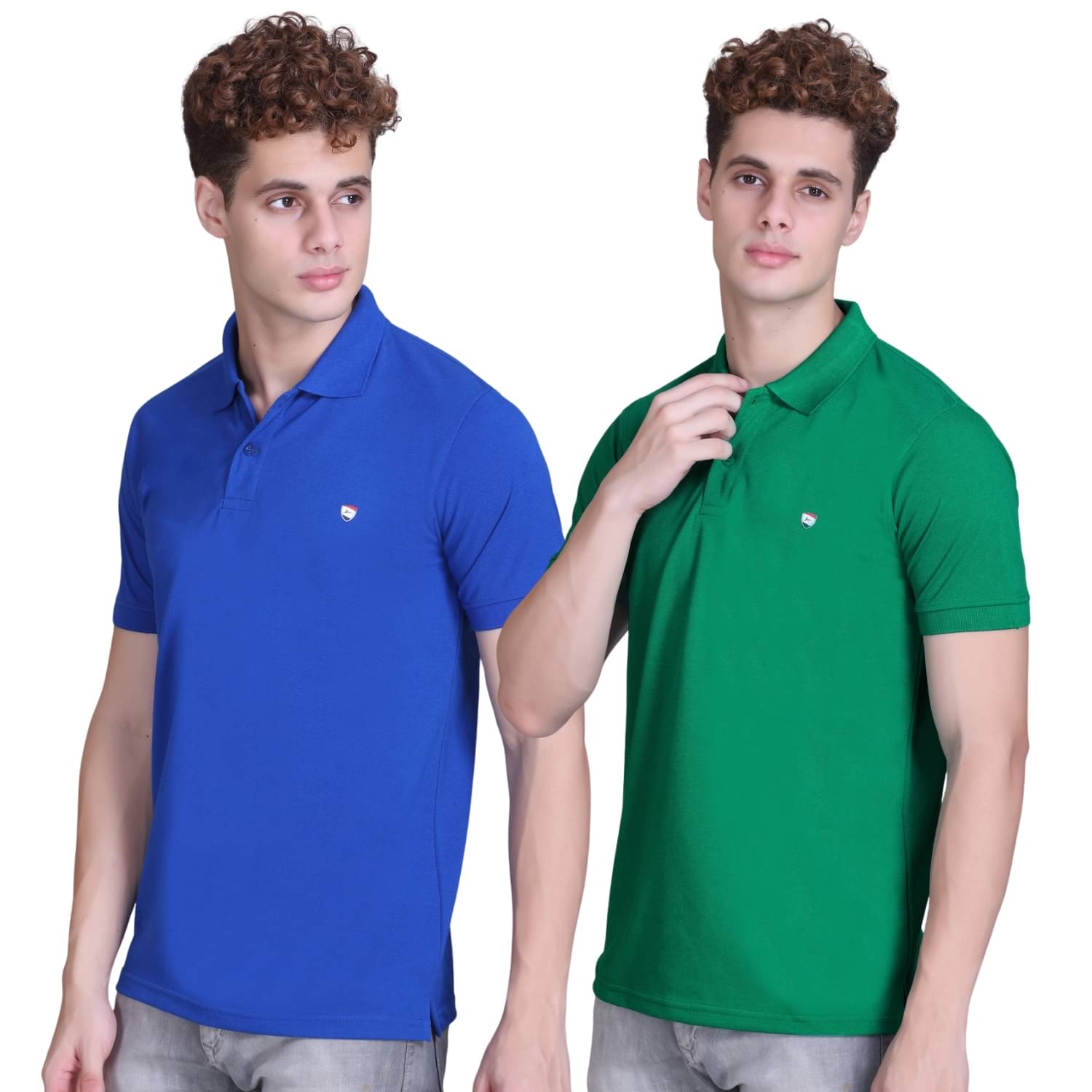 ZEFFORA Men Cotton Blend Regular Fit Solid Polo T Shirt ( Multicolor4 ) ZEFFORA Men Cotton Blend Regular Fit Solid Polo T Shirt ( Multicolor4 )