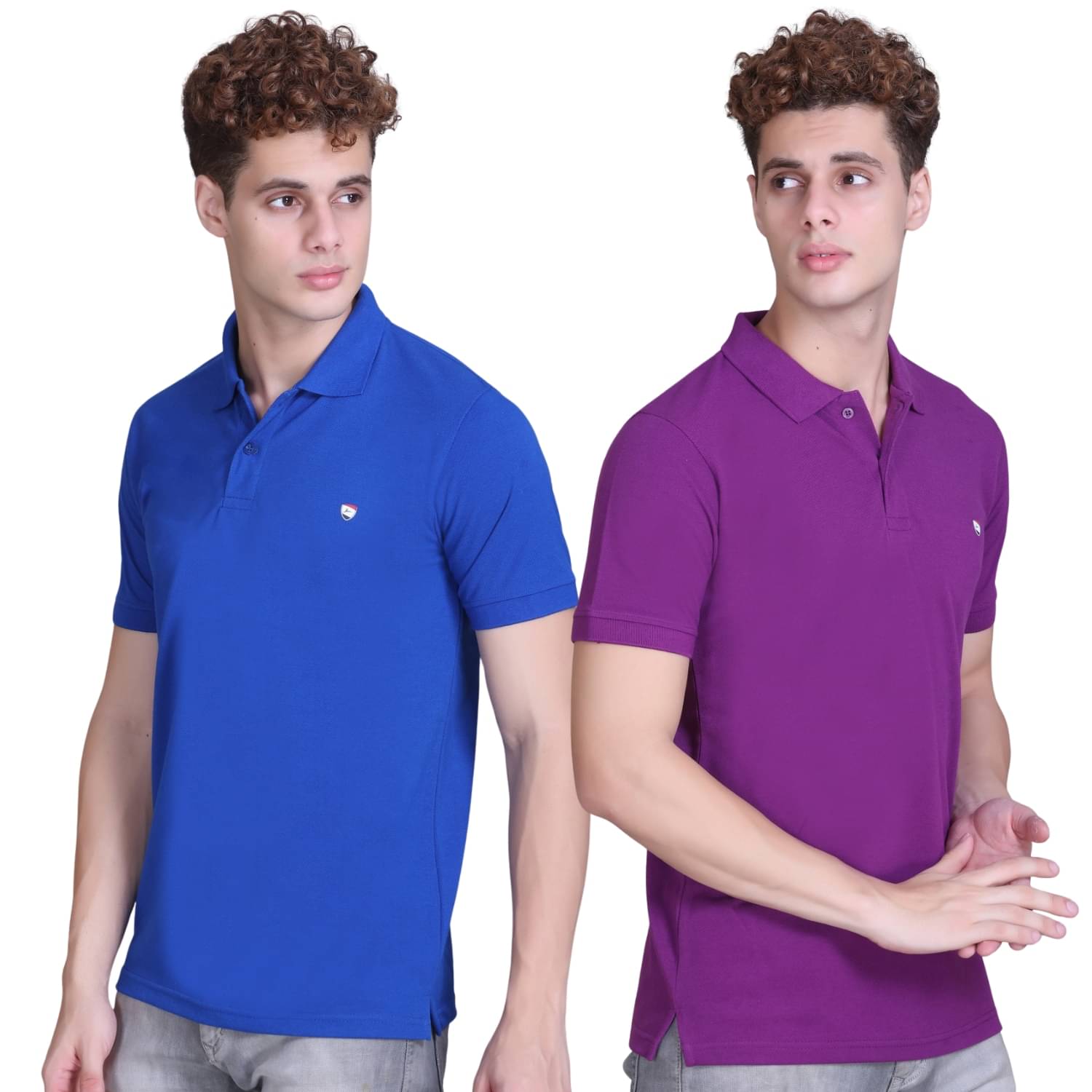 ZEFFORA Men Cotton Blend Regular Fit Solid Polo T Shirt ( Multicolor5 ) ZEFFORA Men Cotton Blend Regular Fit Solid Polo T Shirt ( Multicolor5 )