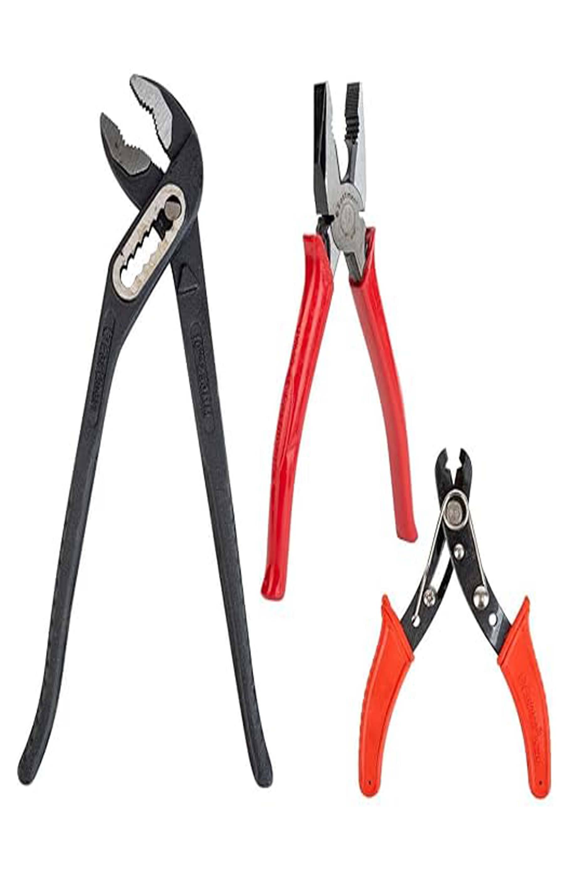     			3 Piece Plier Set | Combination Plier, Water Pump Plier & Plier | Multipurpose Hand Tool Kit for Household, Plumbing, Electrical & DIY Repairs