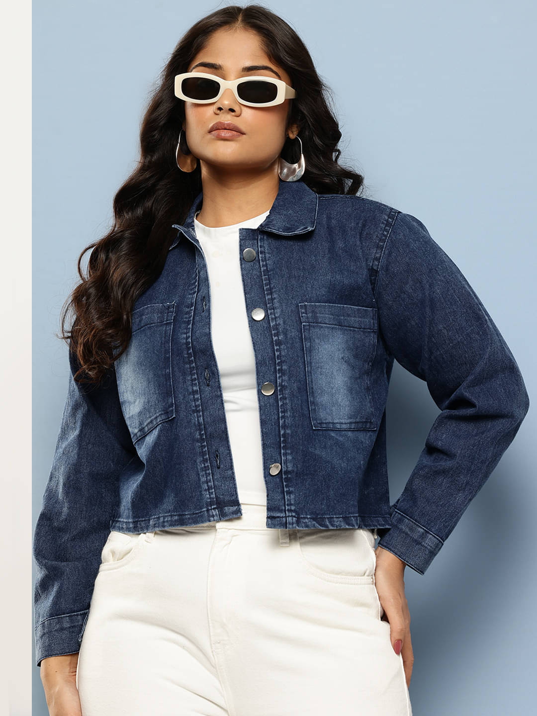     			Aarika - Denim Navy Denim Jacket