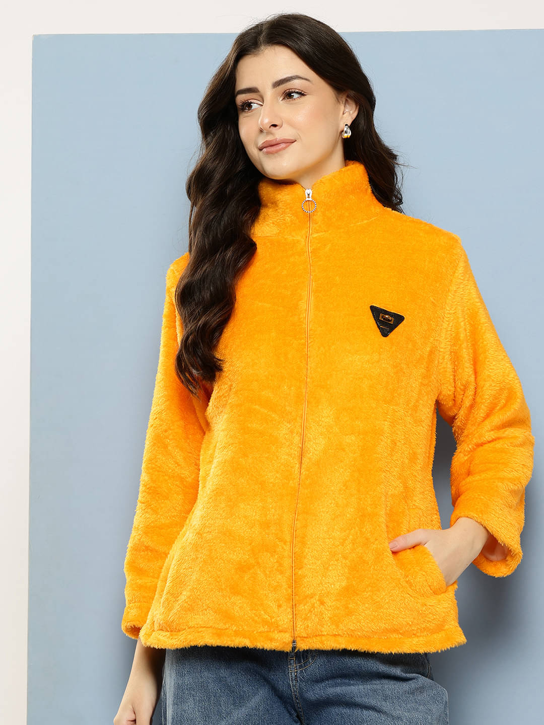     			Aarika - Faux Fur Yellow Jackets