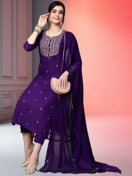 BONISTA FASHION FOR ALL Women Rayon Embroidered A-line Kurti With Pants ( Purple ) BONISTA FASHION FOR ALL Women Rayon Embroidered A-line Kurti With Pants ( Purple )