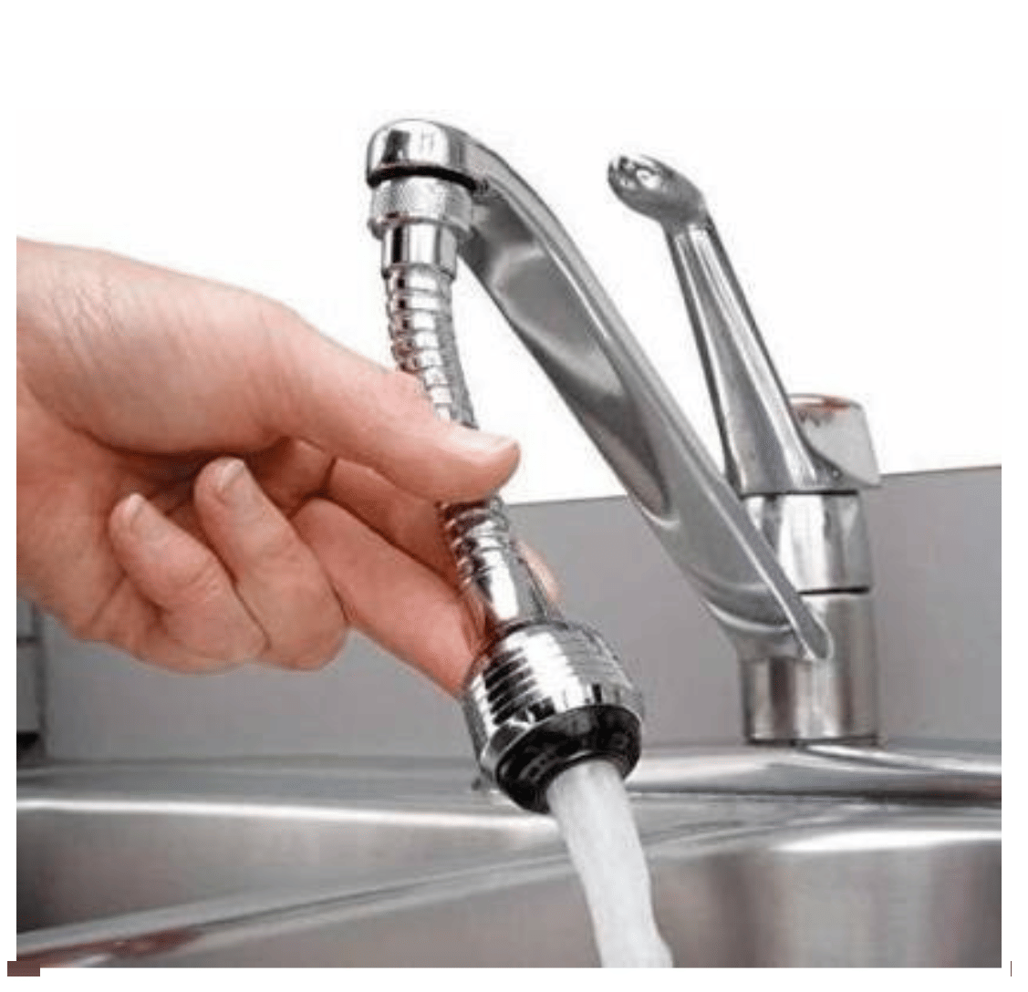 Cossimo 360° Turbo Flex Faucet Sprayer Water Tap Extender Plastic (ABS) Kitchen Sink Tap (Sink Cock)